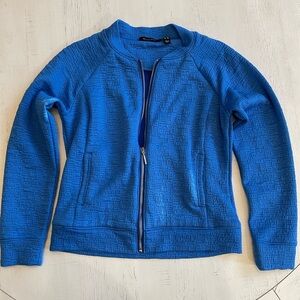 H by Halston Women’s Blue Zip Up Top Size 4